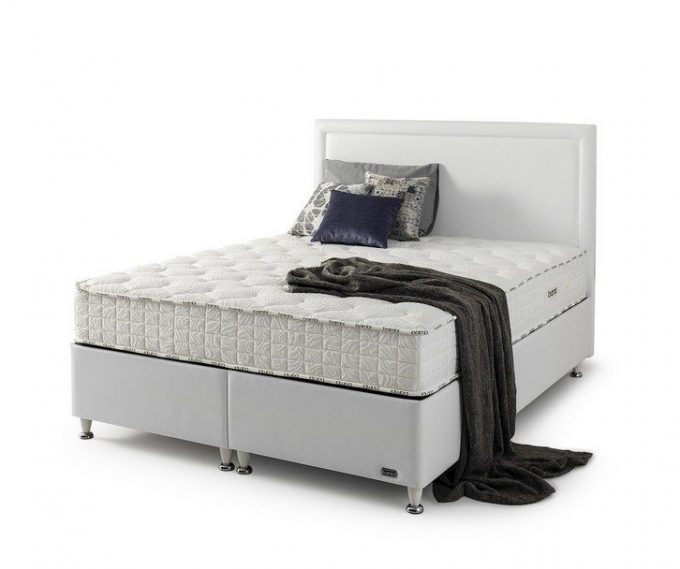 King Size Bed Soft White