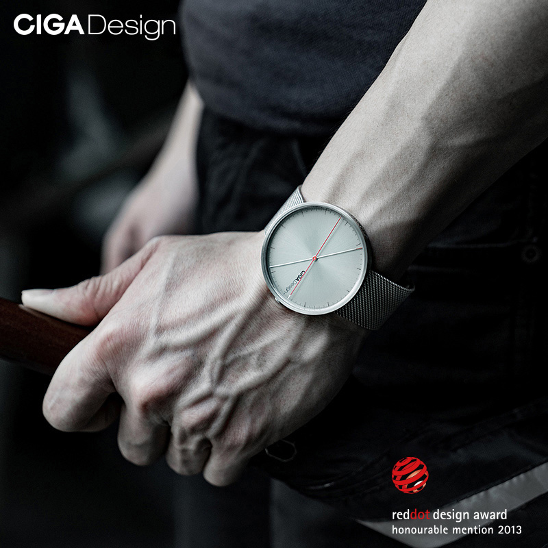 Wrist Watch For Men Ciga Design Silver
