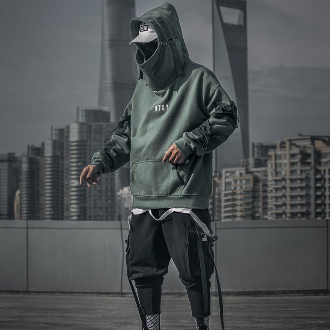2020 Japanese Workwear Sweater Men's Hooded Loose Functional Wind Jacket Tide Brand