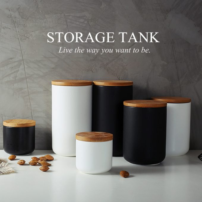 Nordic Ceramic Sealed Jar Grain Container