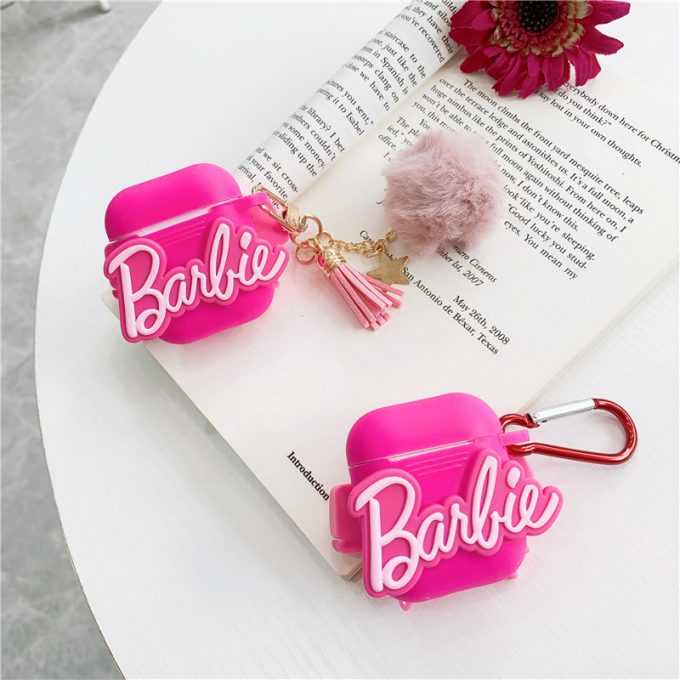 Airpods Silicone Protective Case Barbie With Fur (44)