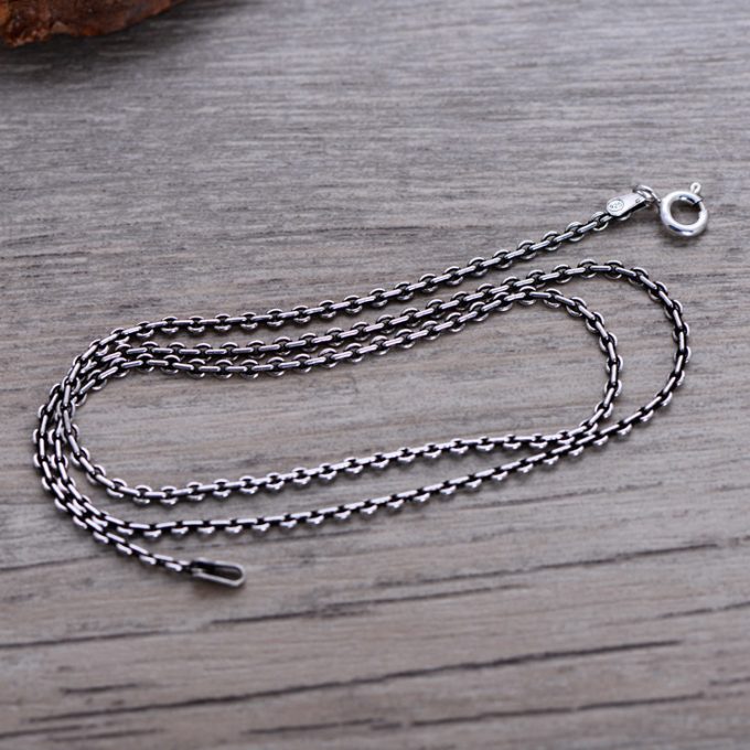 925 Sterling Silver 18 Inch 46cm Chain Cable Snake Rope Chain Necklaces