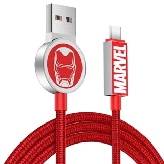 Original Marvel Iron Man Usb Type C Lightning Cable Fast Charging Data Cable Charger