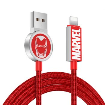 Original Marvel Iron Man Usb Iphone Lightning Cable Fast Charging Data Cable Charger