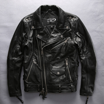 Harley Angel Lapel Diagonal Leather jacket
