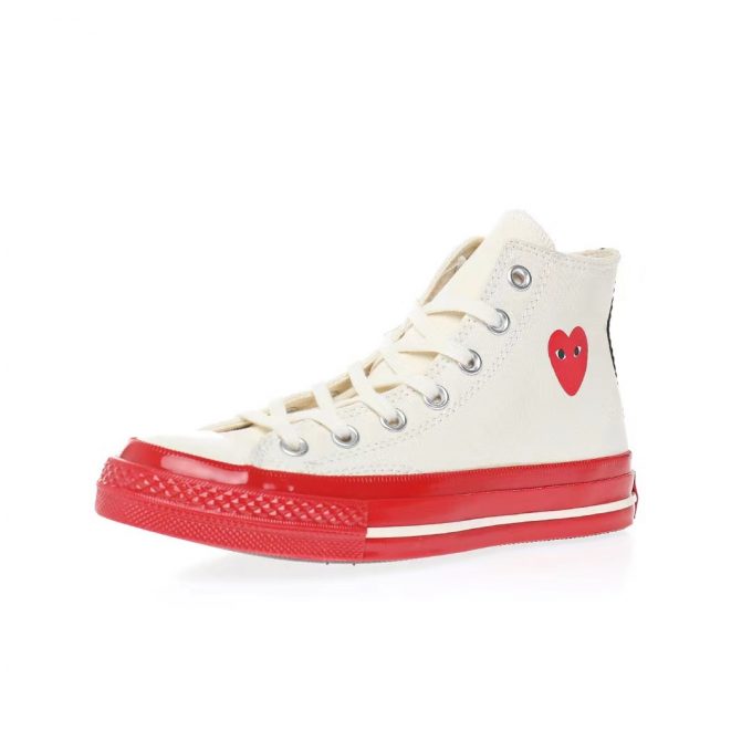 Cdg Comme Des Garcons Play ✘ Converse Chuck Taylor 1970 High Red5