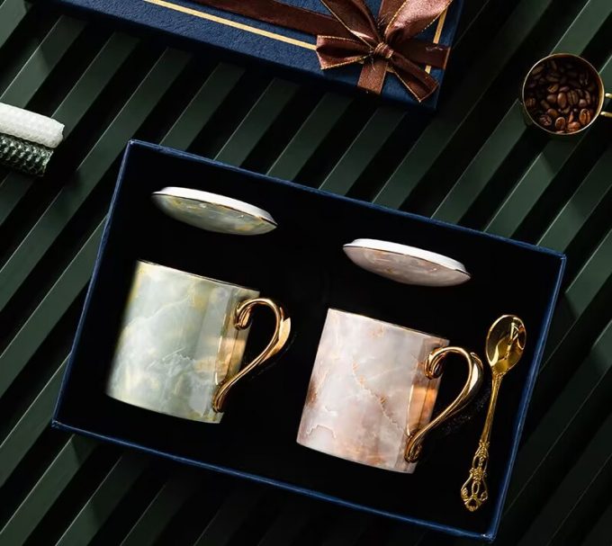 Light Luxury Bone Porcelain Coffee Cup