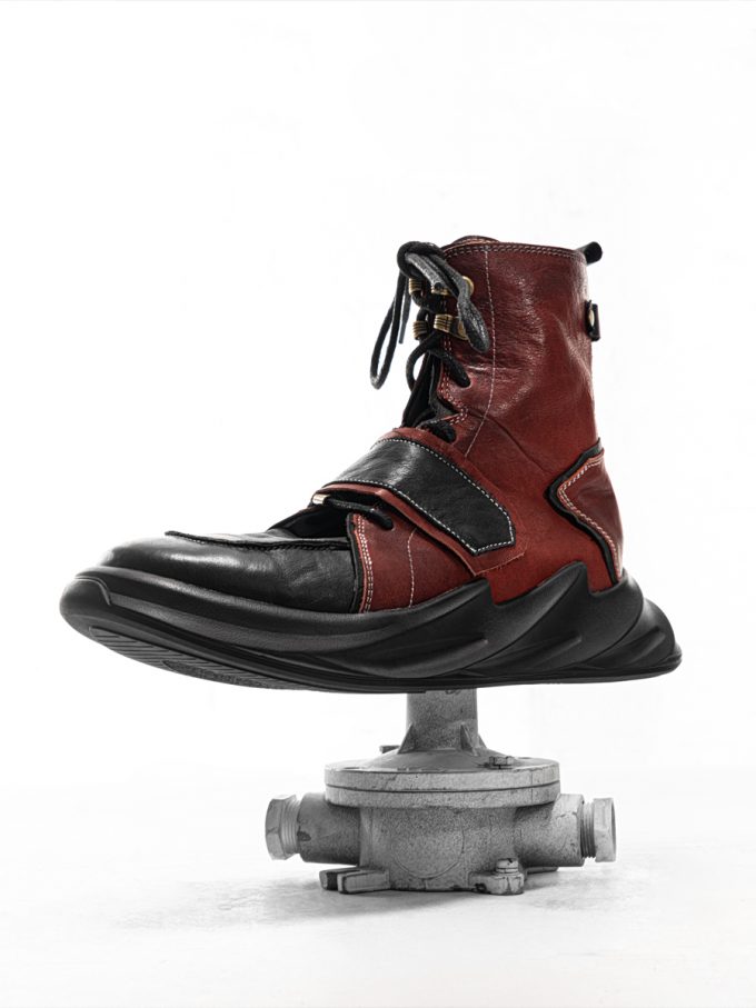 Fashion-Spliced Genuine Leather Boots