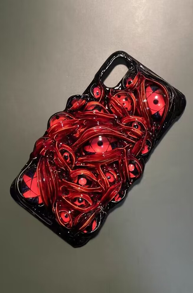 Evil-Eye red iPhone Case