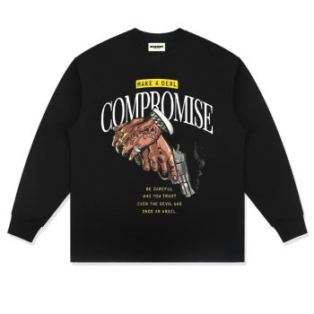 Compromise Black Long T-Shirt