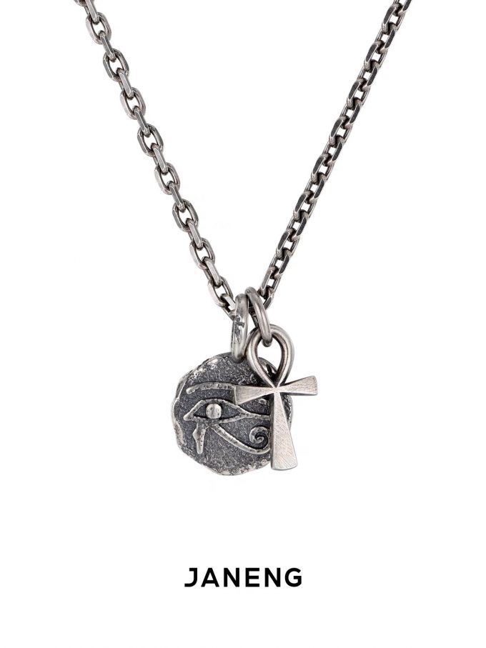 Fashion Sterling Silver Horus' Eye Necklace